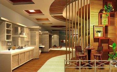 生態(tài)木扣板吊頂安裝步驟，生態(tài)木吊頂扣板選購要點（效果圖）